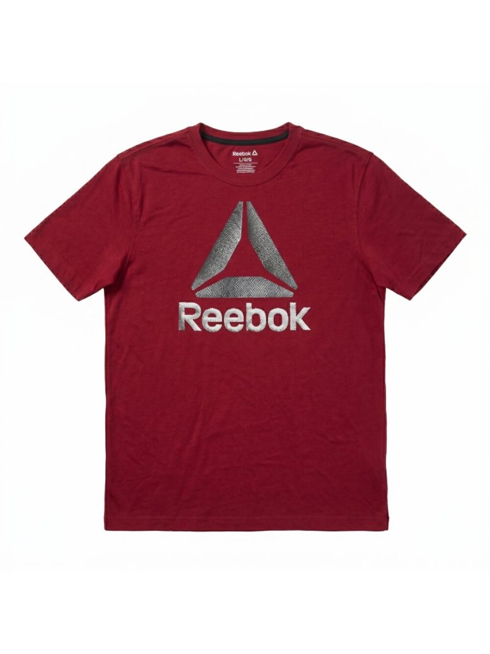 Men’s Reebok Burgundy T-Shirt – Size Large
